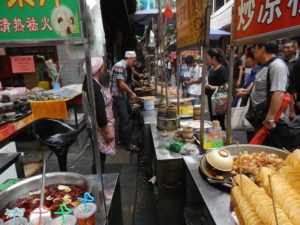 Quirliger Markt in Xian